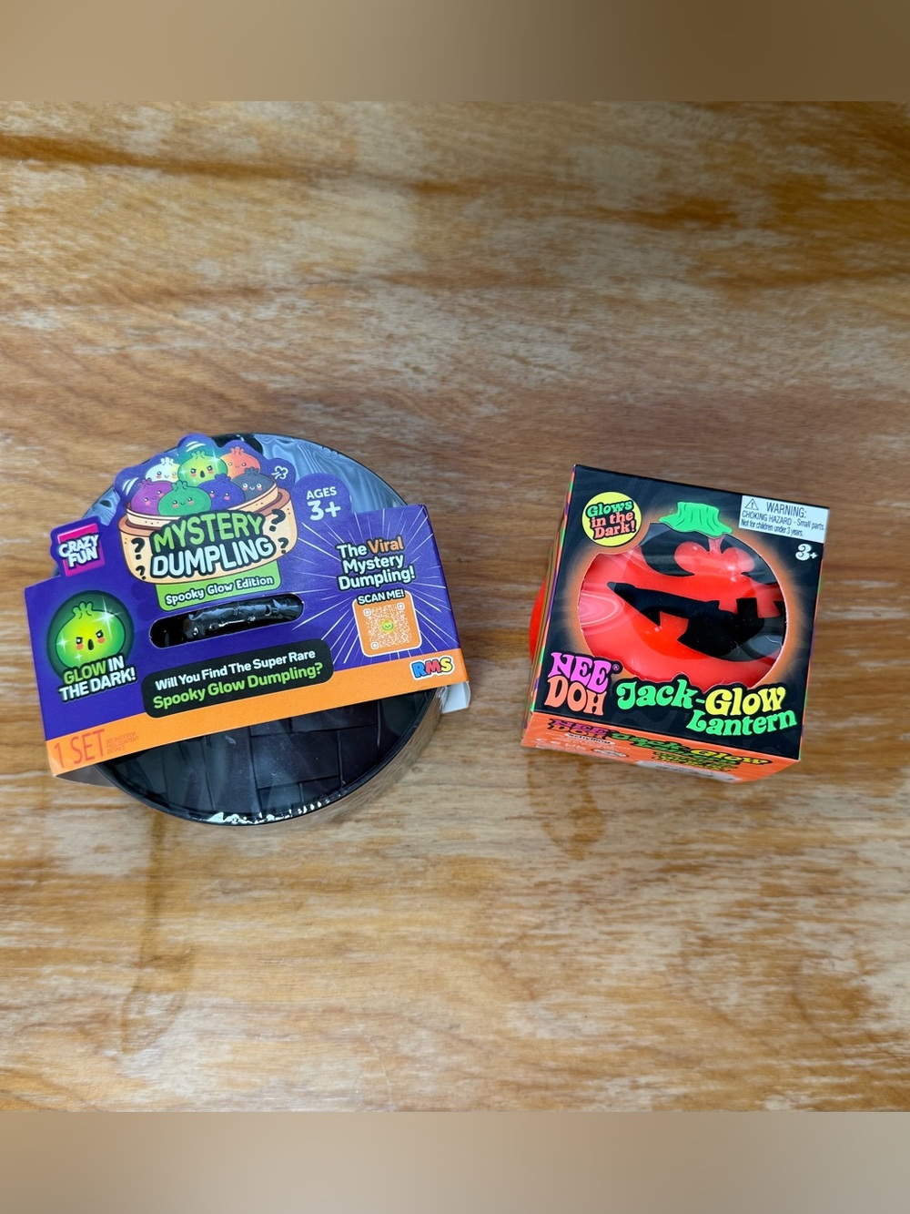 NeeDoh Jack-Glow Pumpkin Lantern- Orange & RMS Spooky Glow Edition